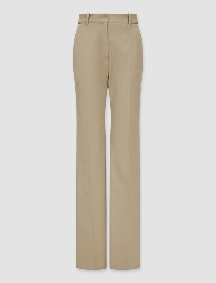Joseph, Gabardine Stretch Tafira Trousers – Shorter Length   , in Pewter